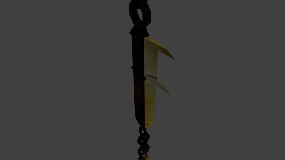 Snake Fang Whip Low-poly 3D model_5