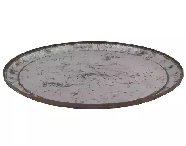 Steel Tray 1 Low-poly 3D model