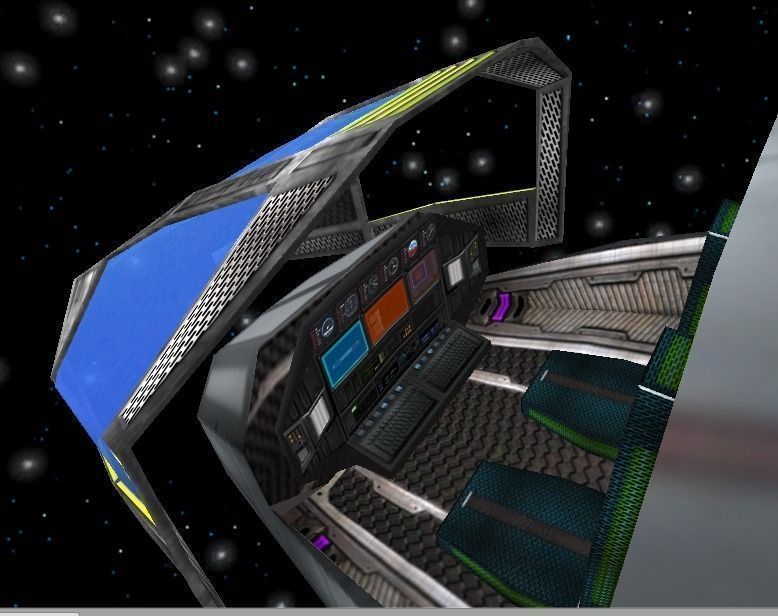 Sci-fi Space  Cargo Bomber Ship Free low-poly 3D model_5