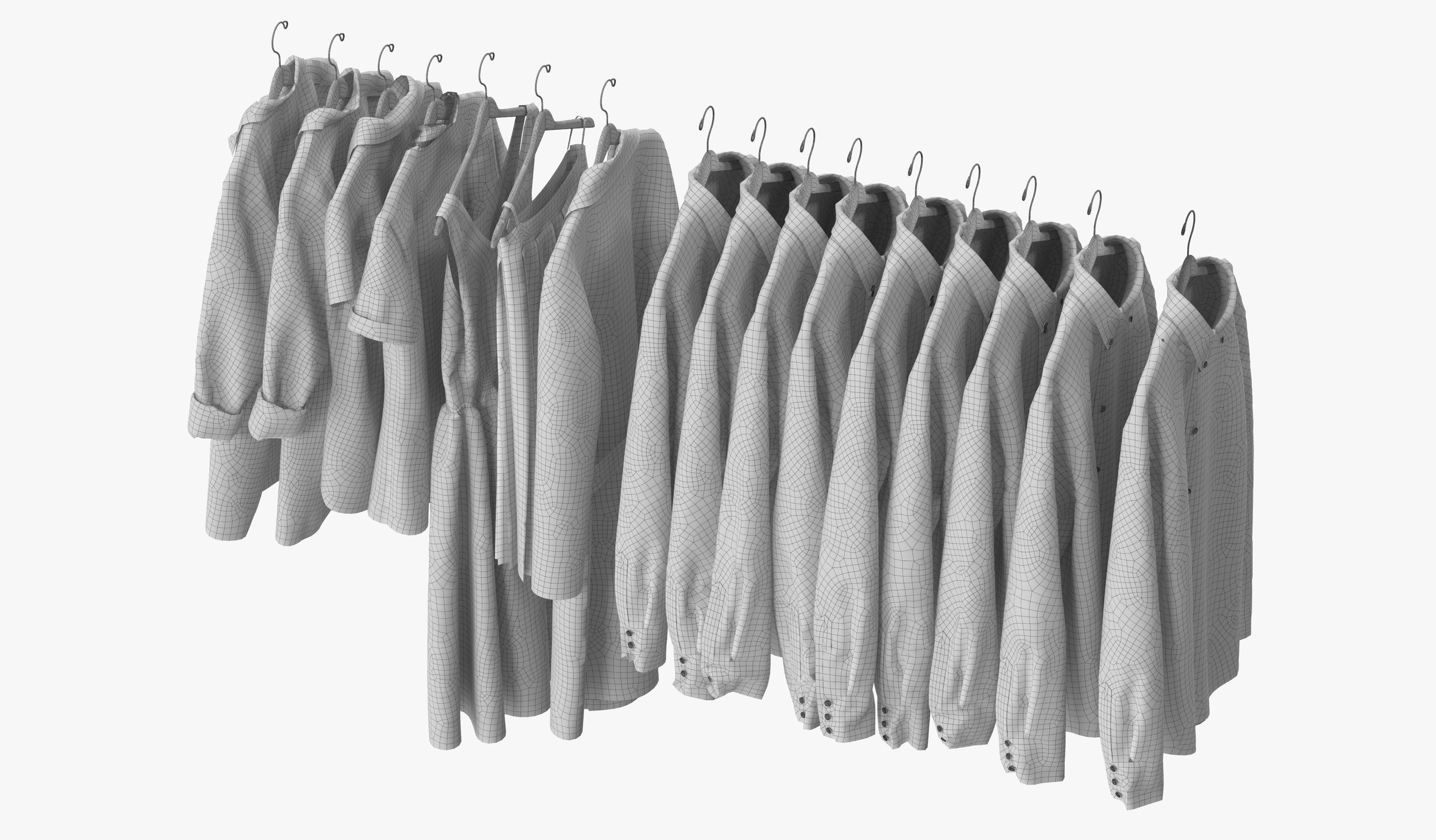 Wardrobe with Clothes 09 3D model_29