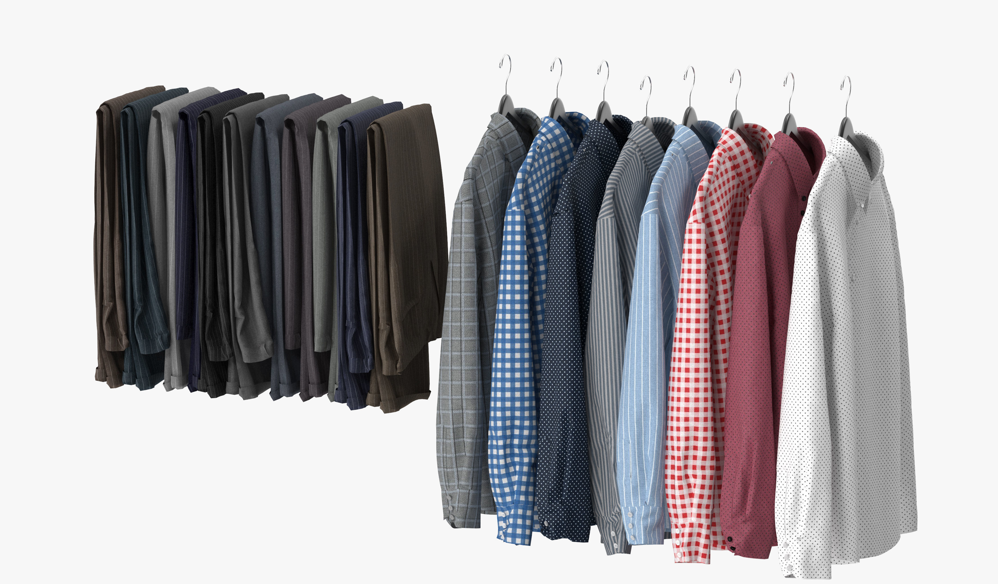 Wardrobe with Clothes 09 3D model_22