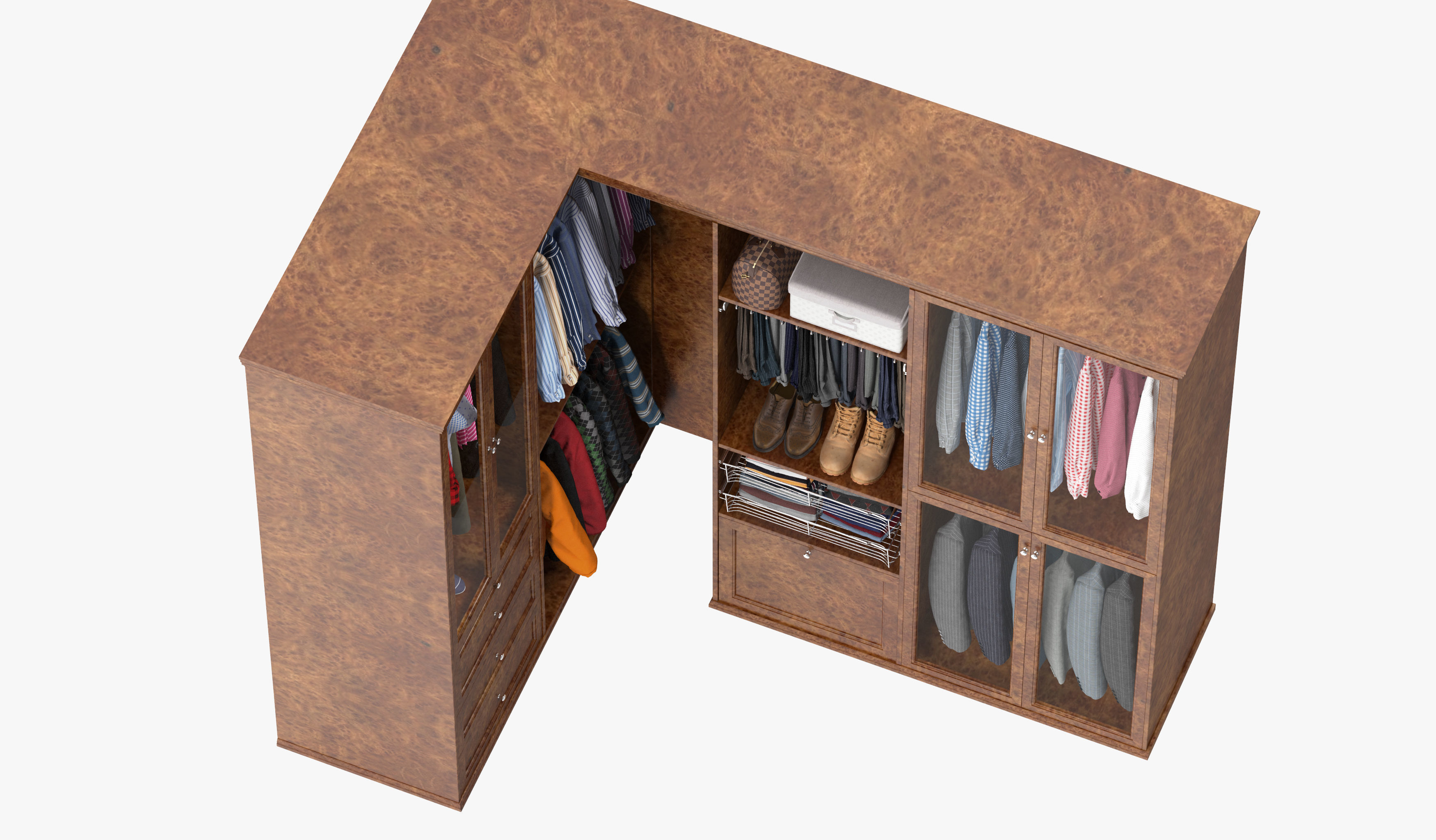 Wardrobe with Clothes 09 3D model_10