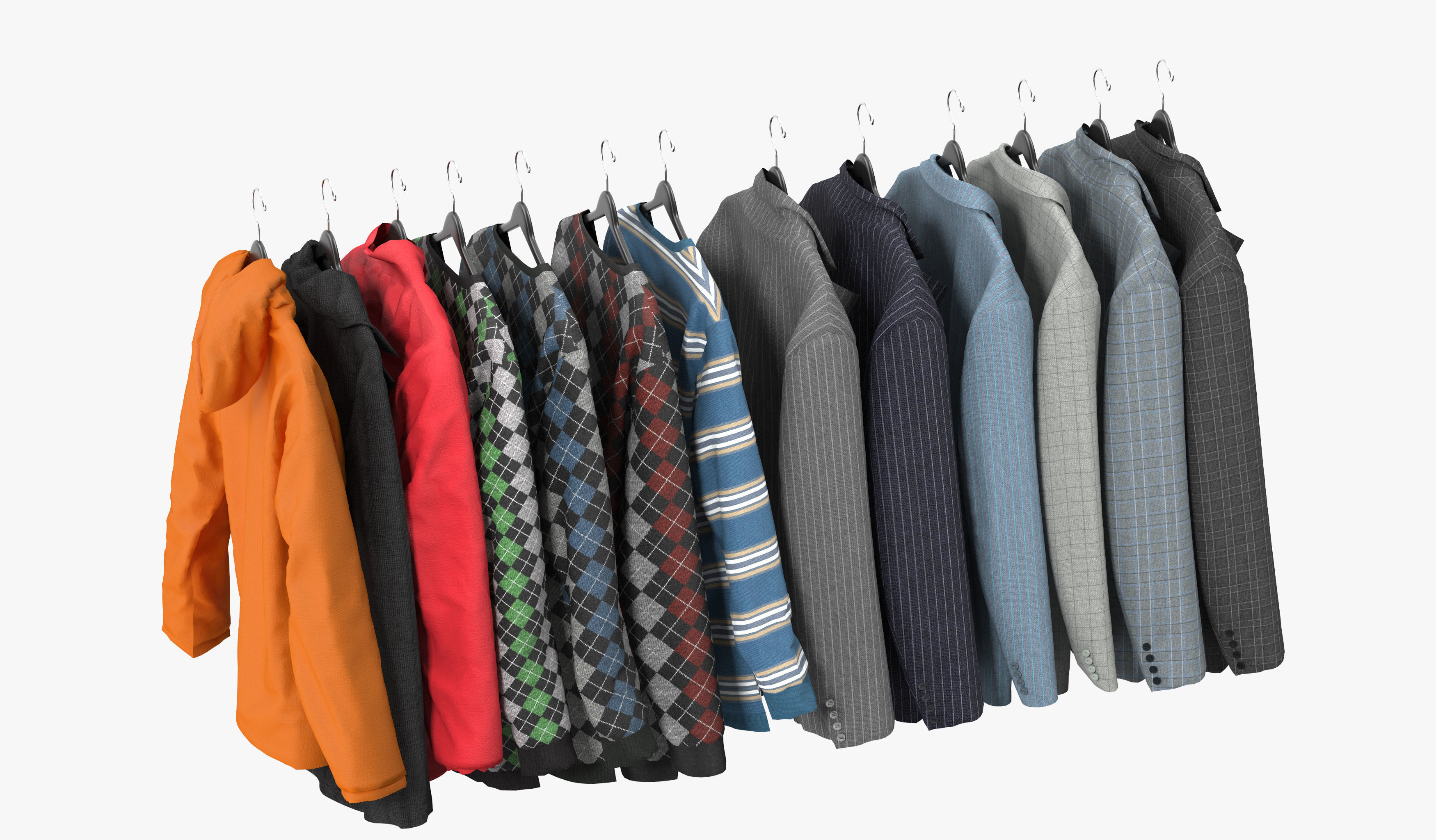 Wardrobe with Clothes 09 3D model_19