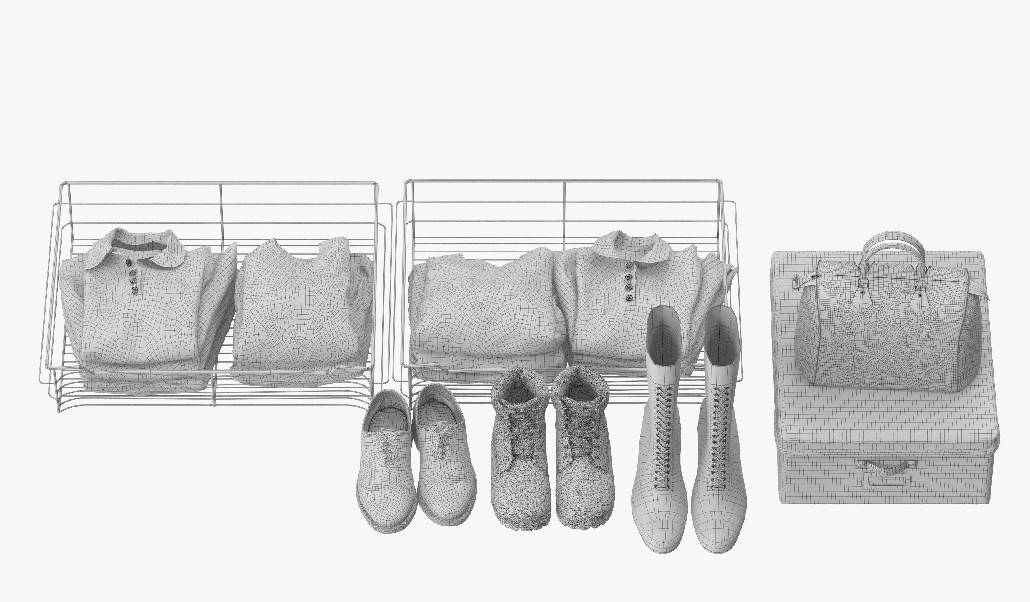 Wardrobe with Clothes 09 3D model_32