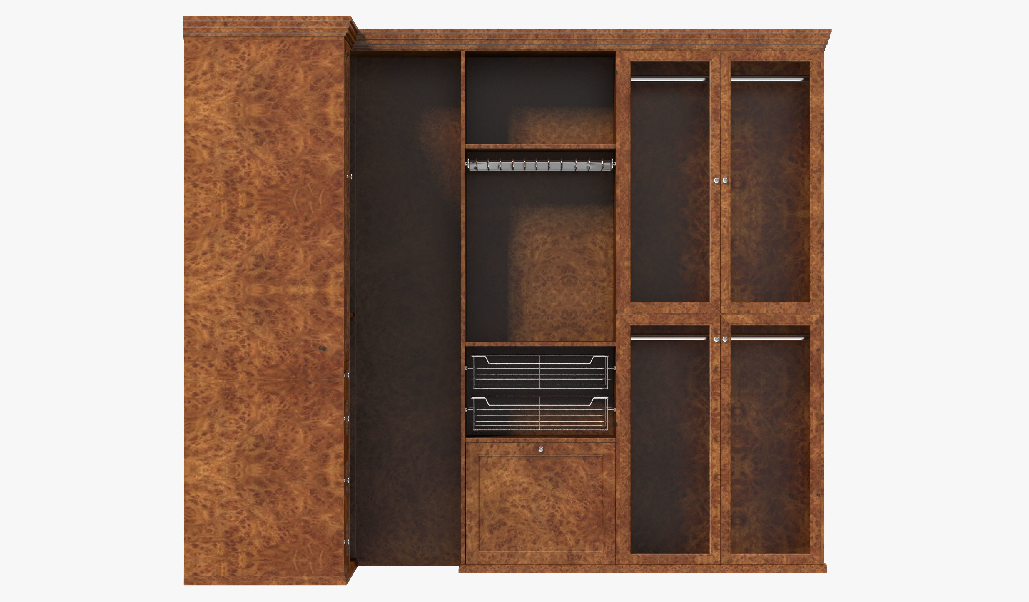 Wardrobe with Clothes 09 3D model_12