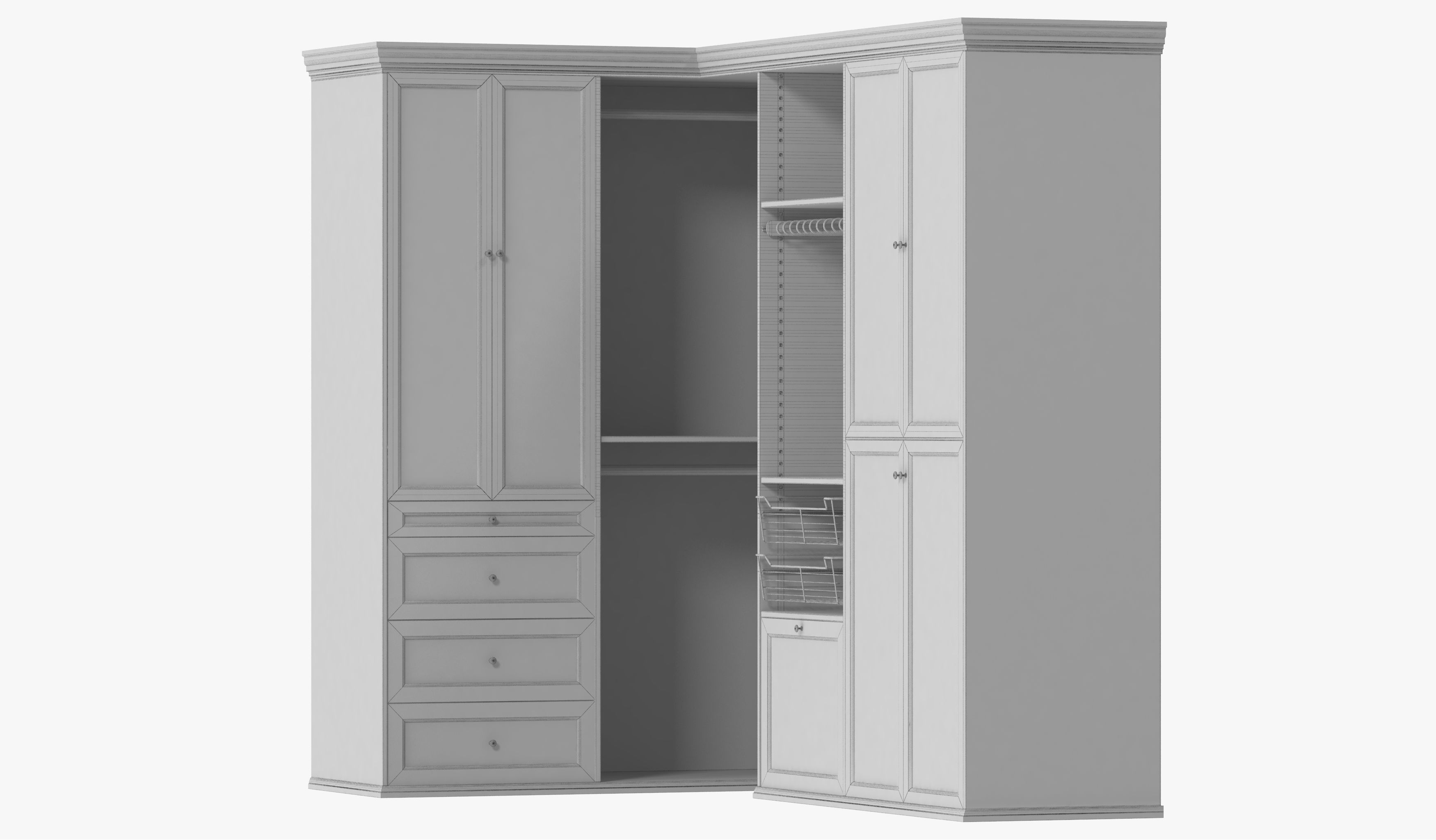 Wardrobe with Clothes 09 3D model_16