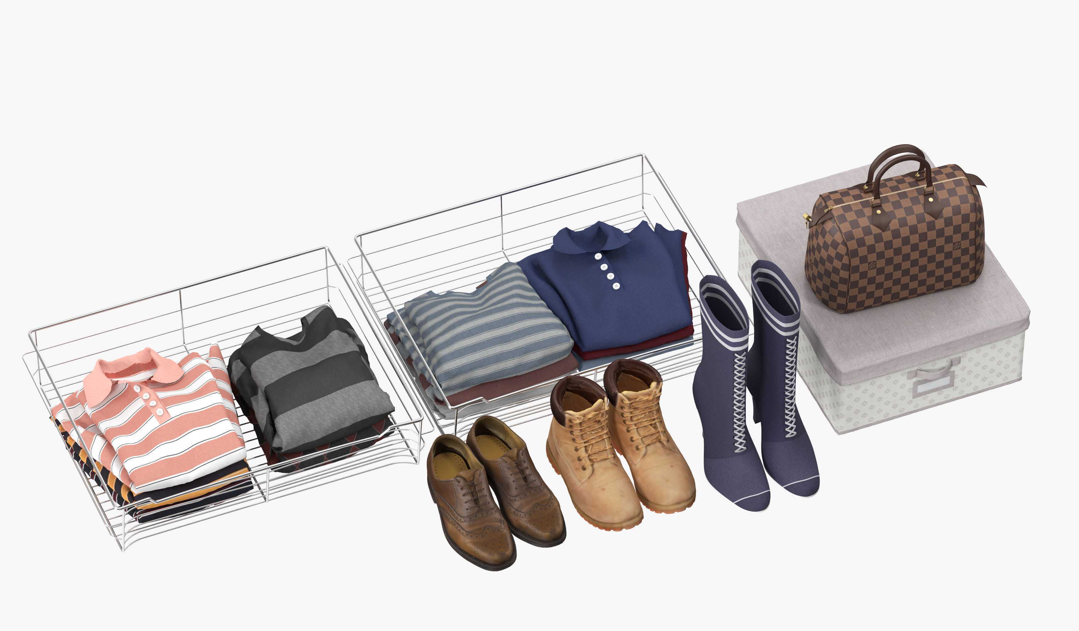 Wardrobe with Clothes 09 3D model_31