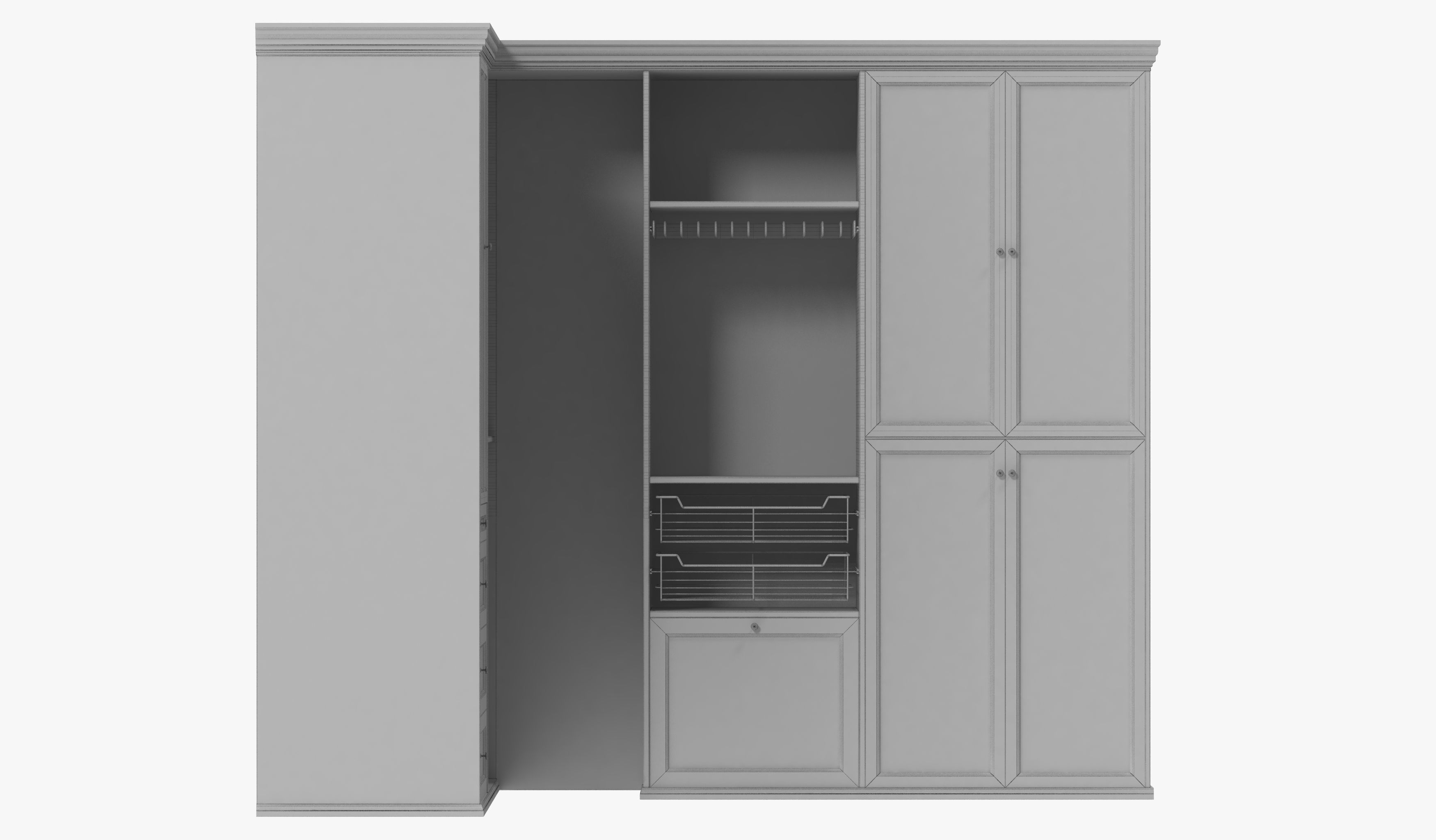 Wardrobe with Clothes 09 3D model_15