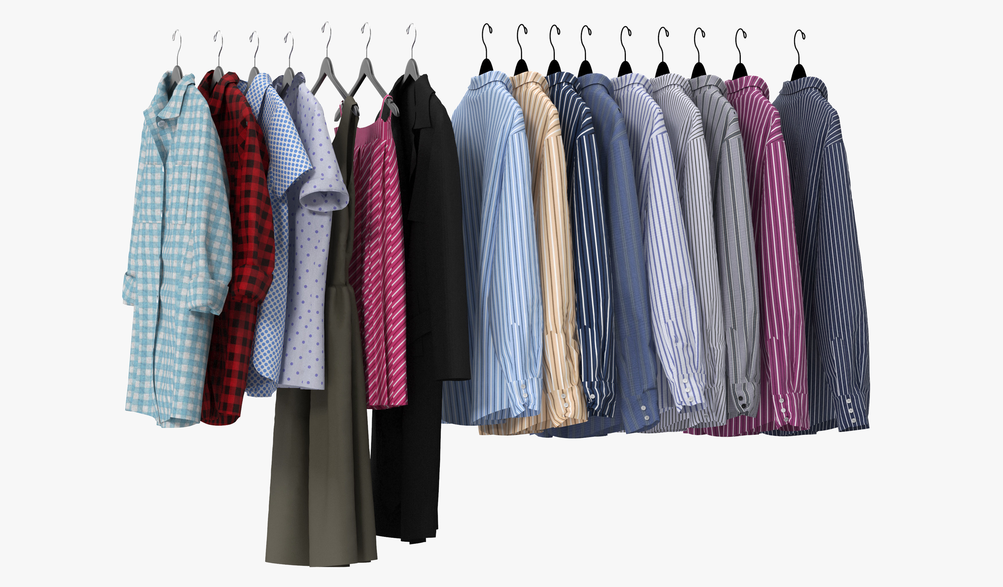 Wardrobe with Clothes 09 3D model_26