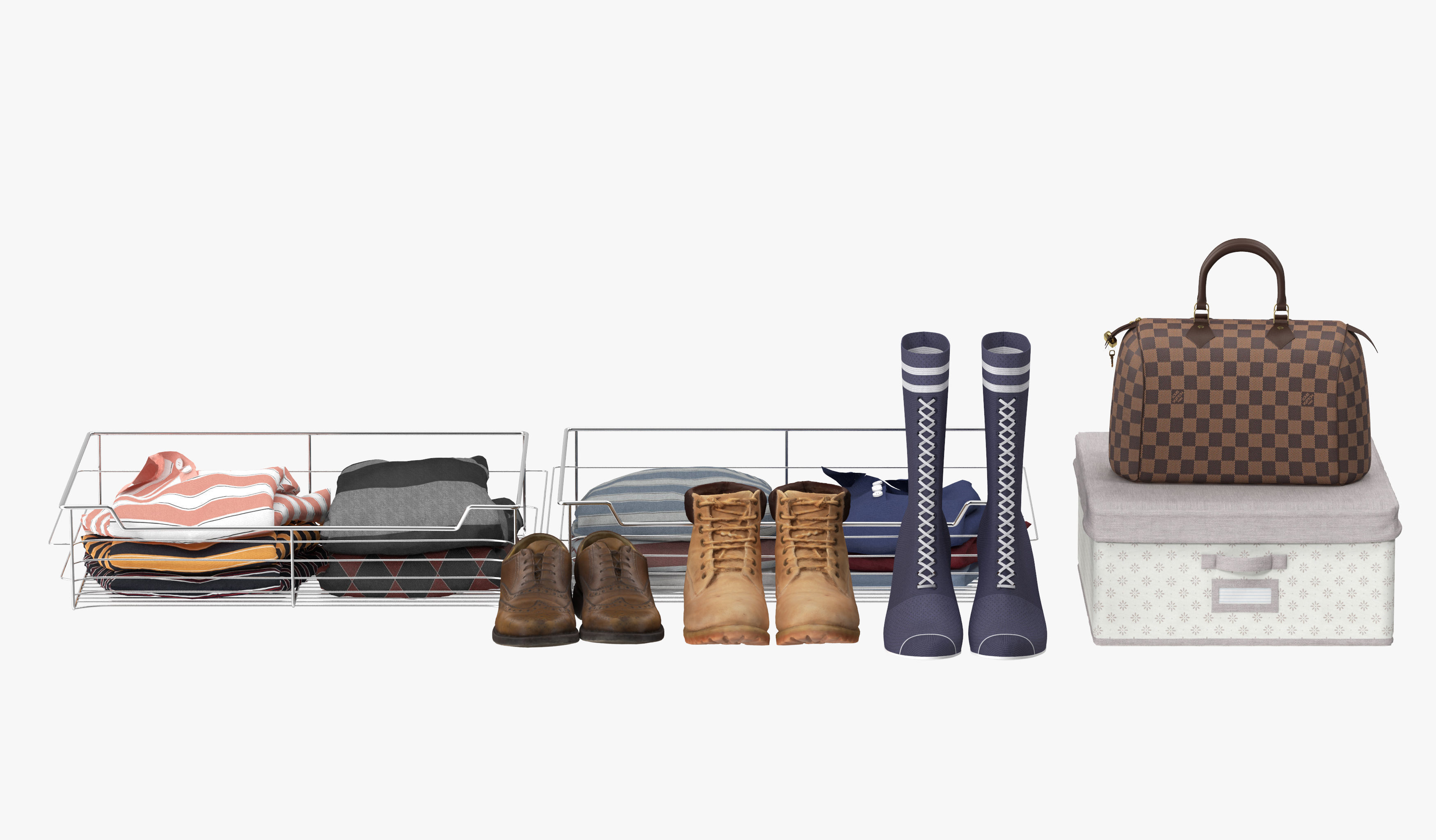 Wardrobe with Clothes 09 3D model_30