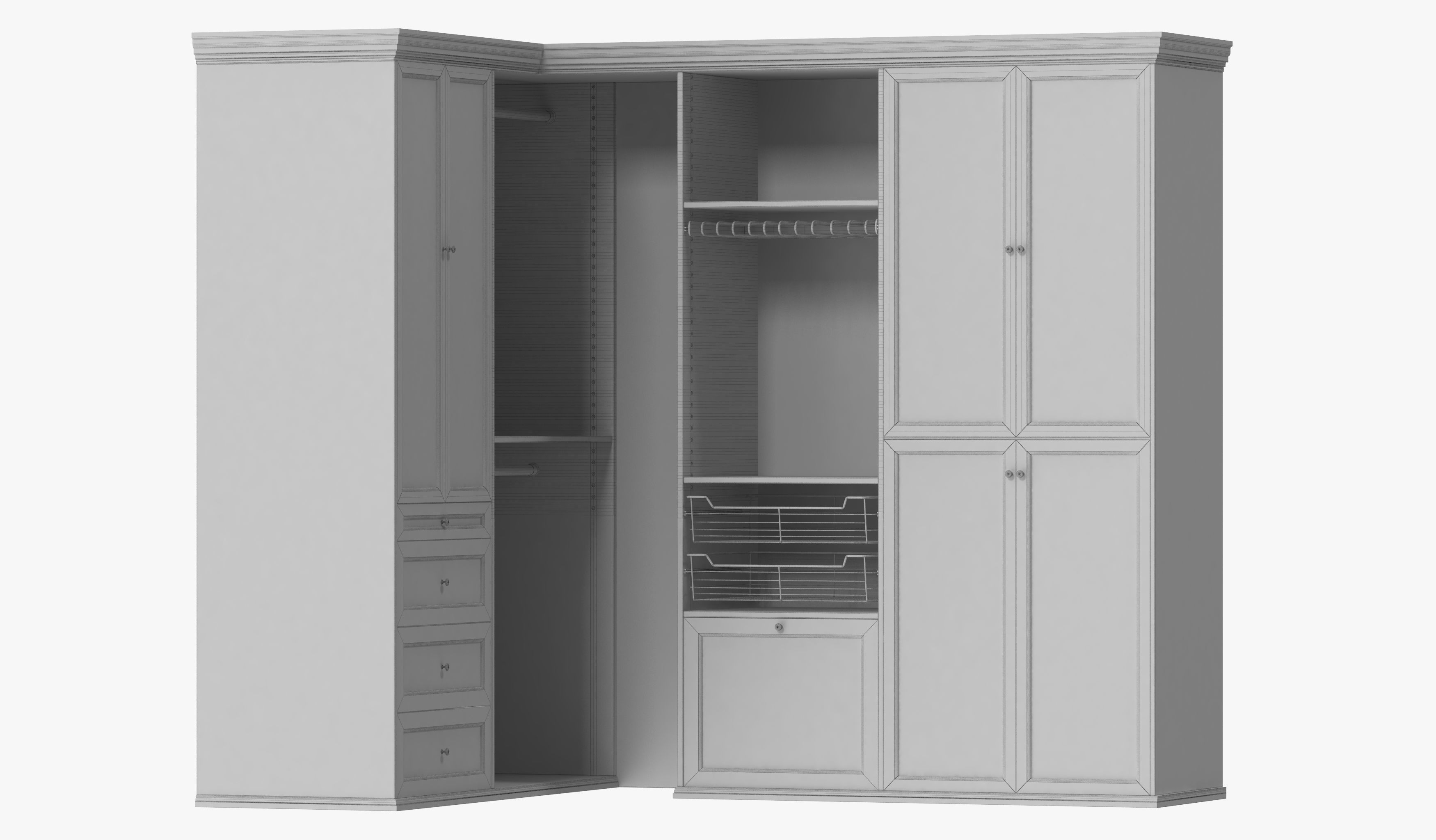 Wardrobe with Clothes 09 3D model_17