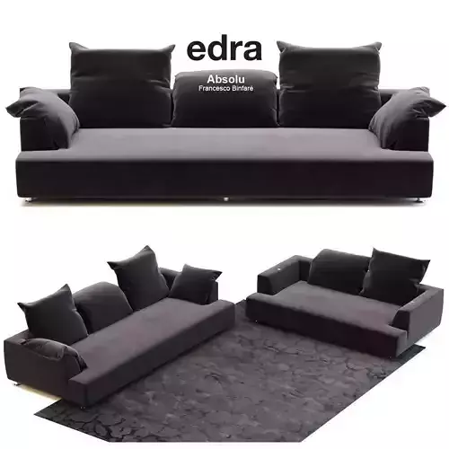 Edra Absolu Large Sofa 3D model