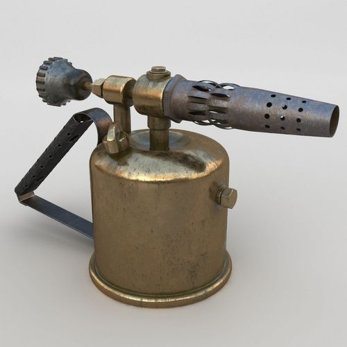 Gasolin Blowtorch Low-poly 3D model