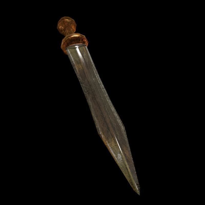 Roman armor all Low-poly 3D model_30