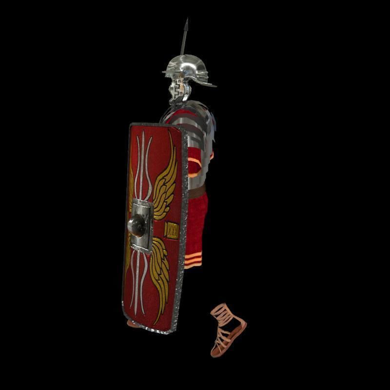 Roman armor all Low-poly 3D model_8