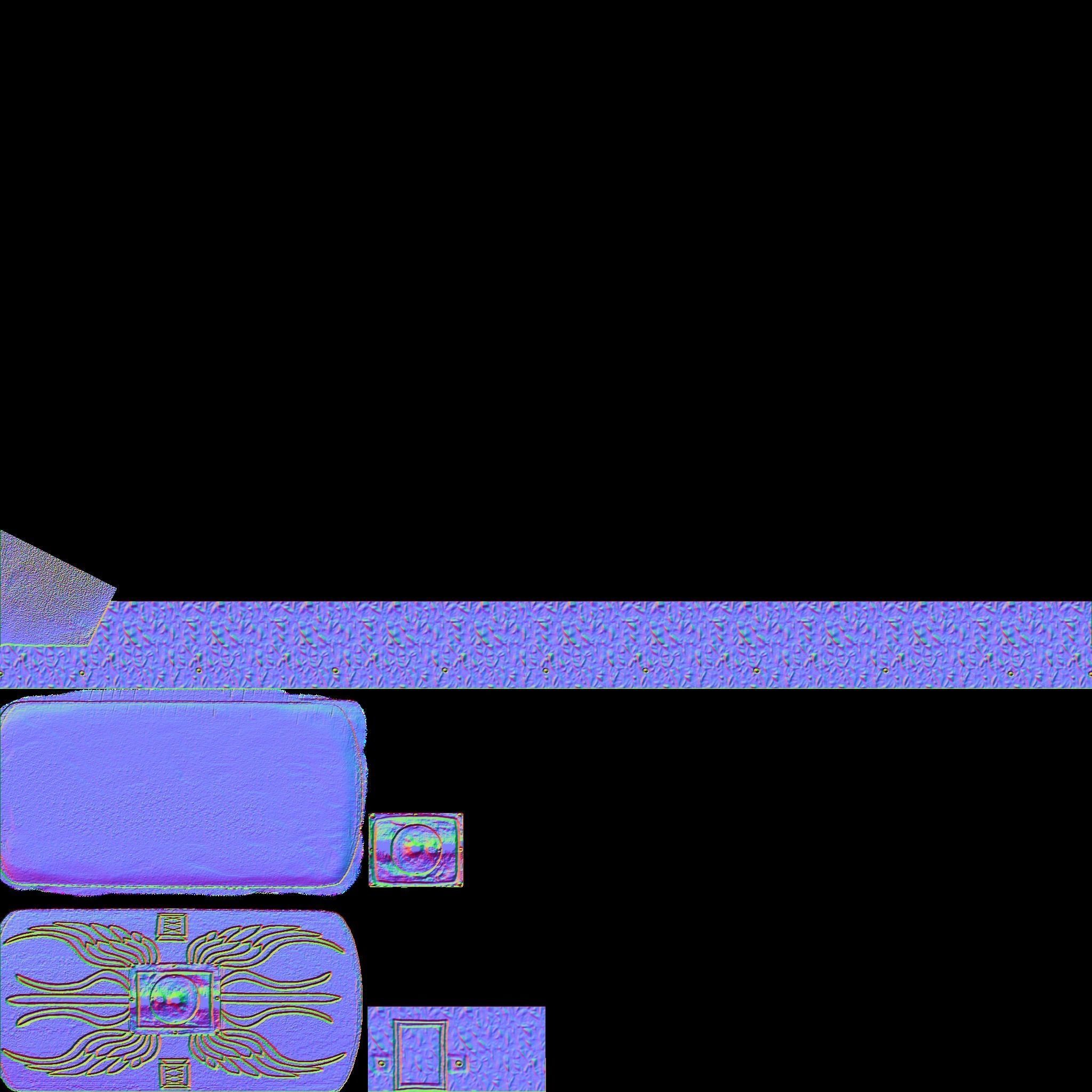 Roman armor all Low-poly 3D model_45