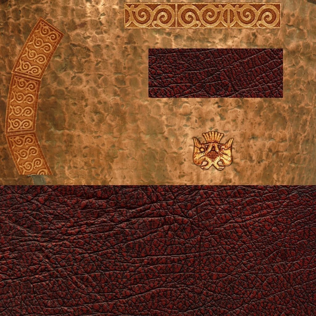 Roman armor all Low-poly 3D model_64