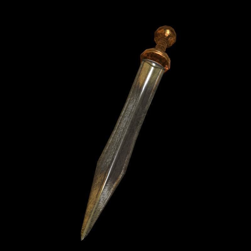 Roman armor all Low-poly 3D model_31