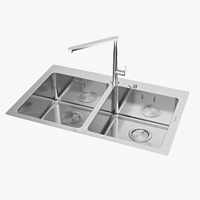 Barazza sinks 3D model_1