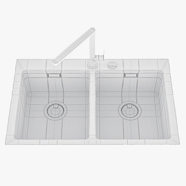 Barazza sinks 3D model_10