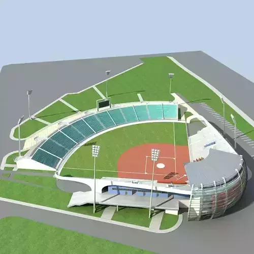 Baseball Stadium 01 3D model