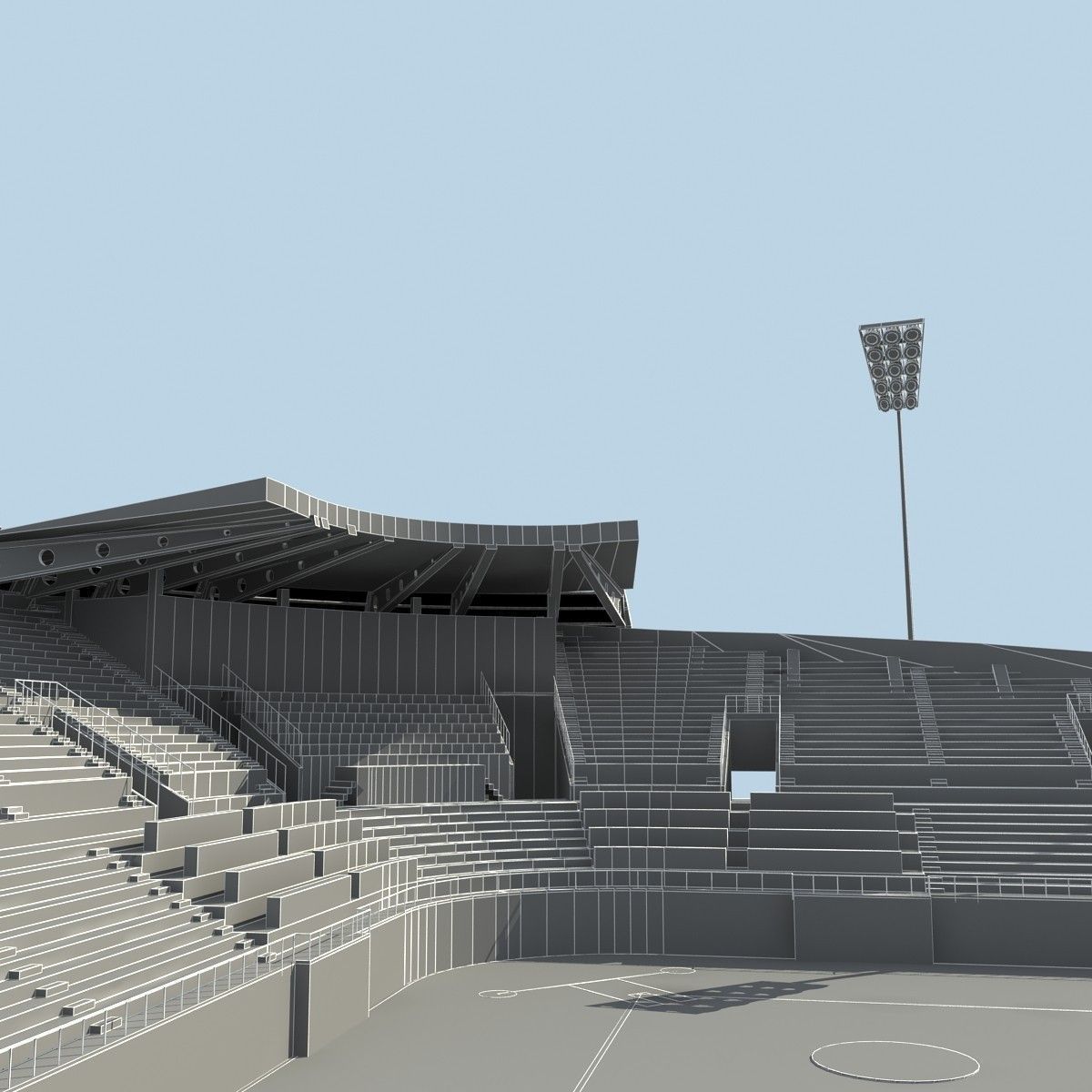 Baseball Stadium 01 3D model_13