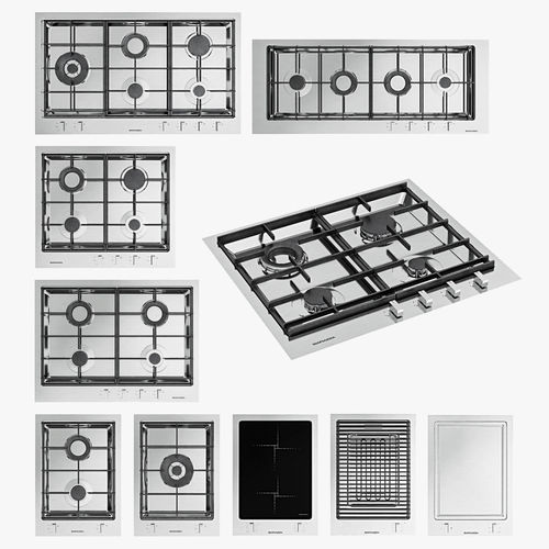 Barazza gas cooktops 3D model