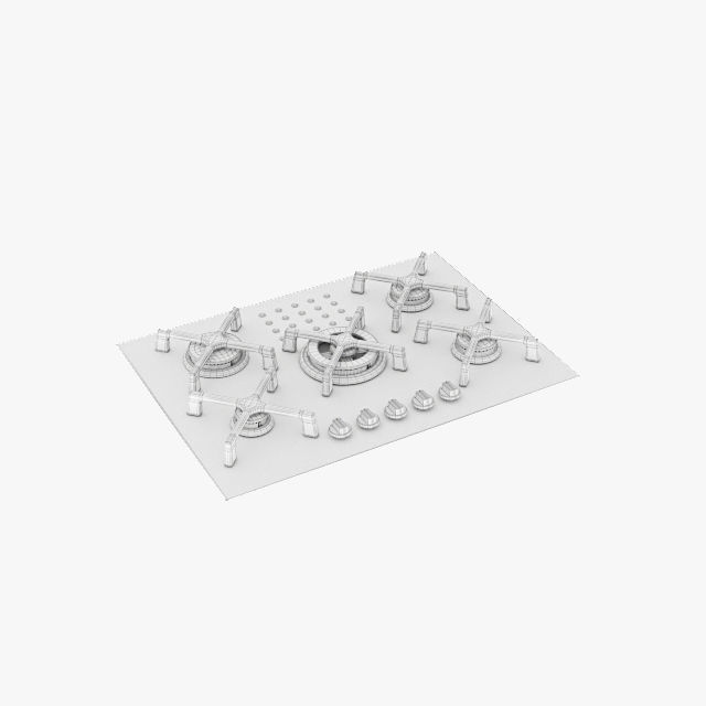 Barazza gas cooktops 3D model_28