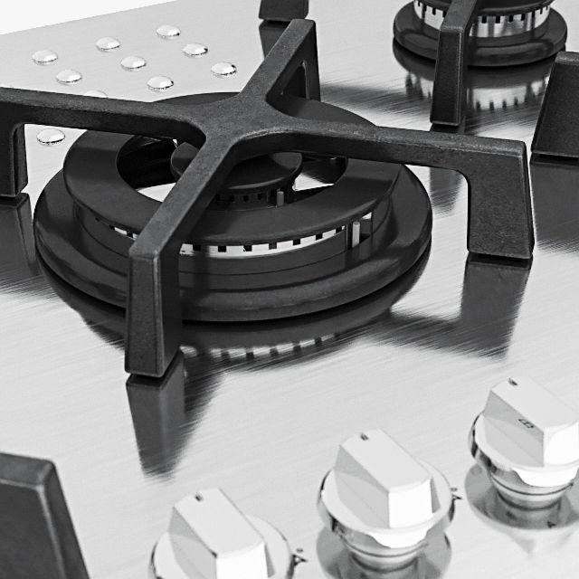 Barazza gas cooktops 3D model_1