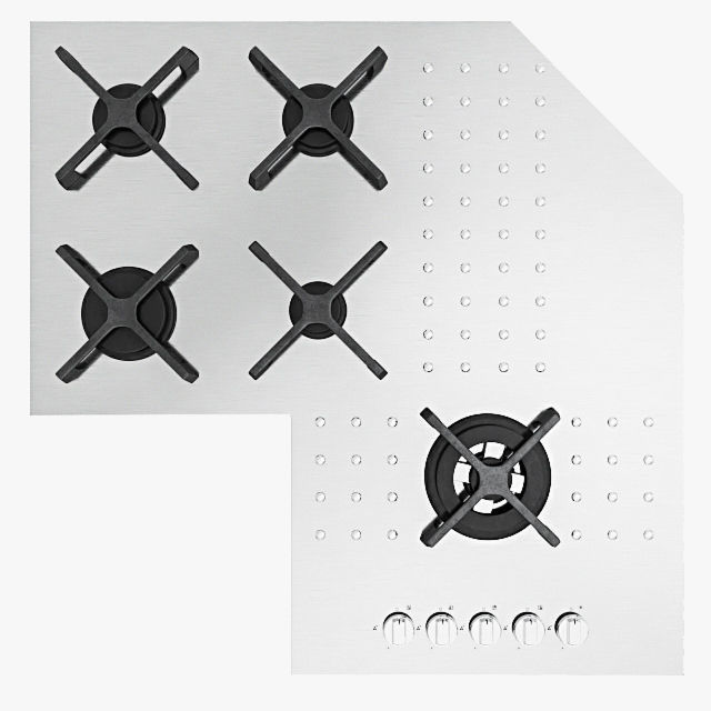 Barazza gas cooktops 3D model_2