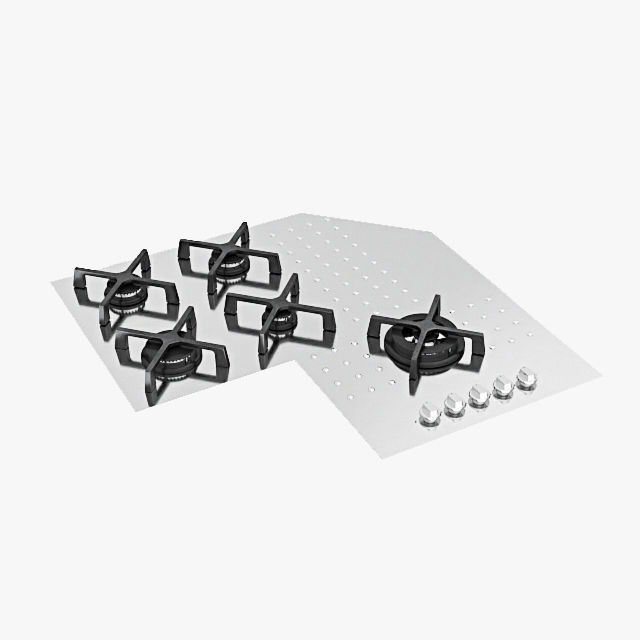 Barazza gas cooktops 3D model_20