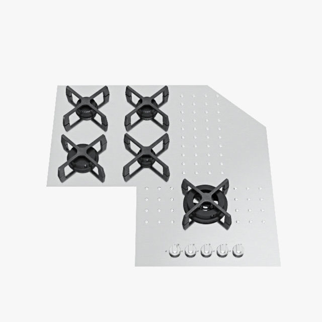 Barazza gas cooktops 3D model_11