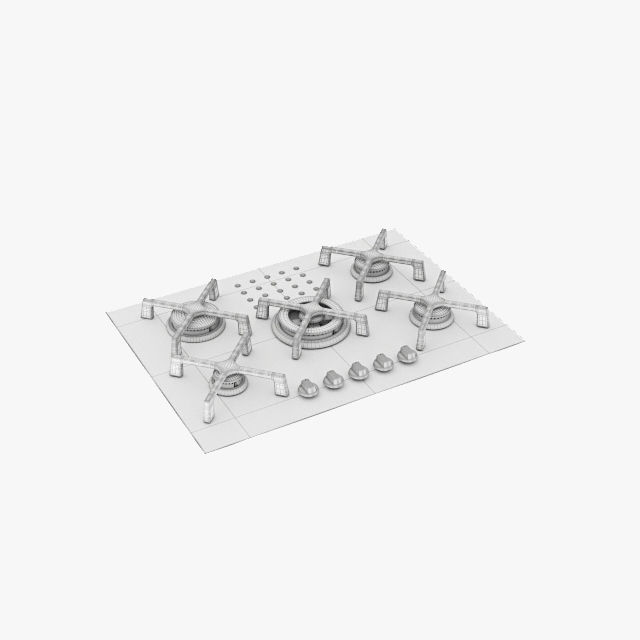Barazza gas cooktops 3D model_29