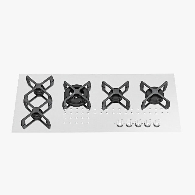 Barazza gas cooktops 3D model_13