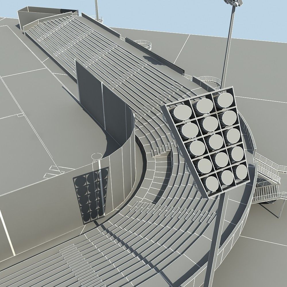 Baseball Stadium 02 3D model_11