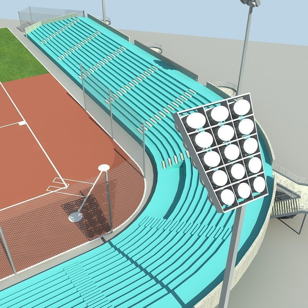 Baseball Stadium 02 3D model_10