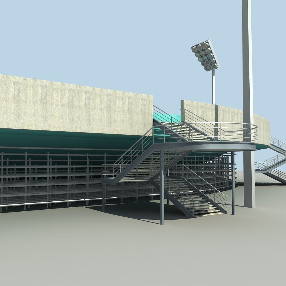 Baseball Stadium 02 3D model_15
