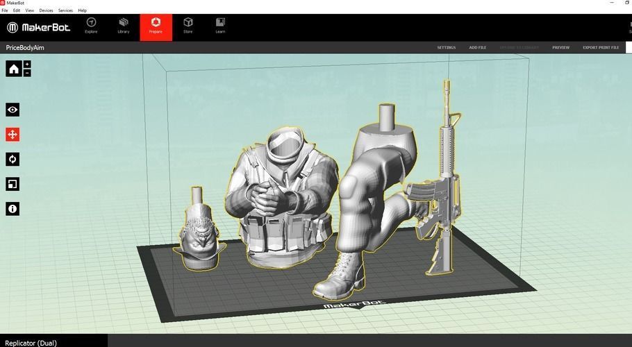 Captain Price - Call of duty 3D print model_7