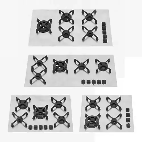 Barazza gas cooktops 3D model