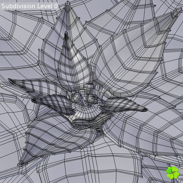 Poinsettia low poly Low-poly 3D model_16