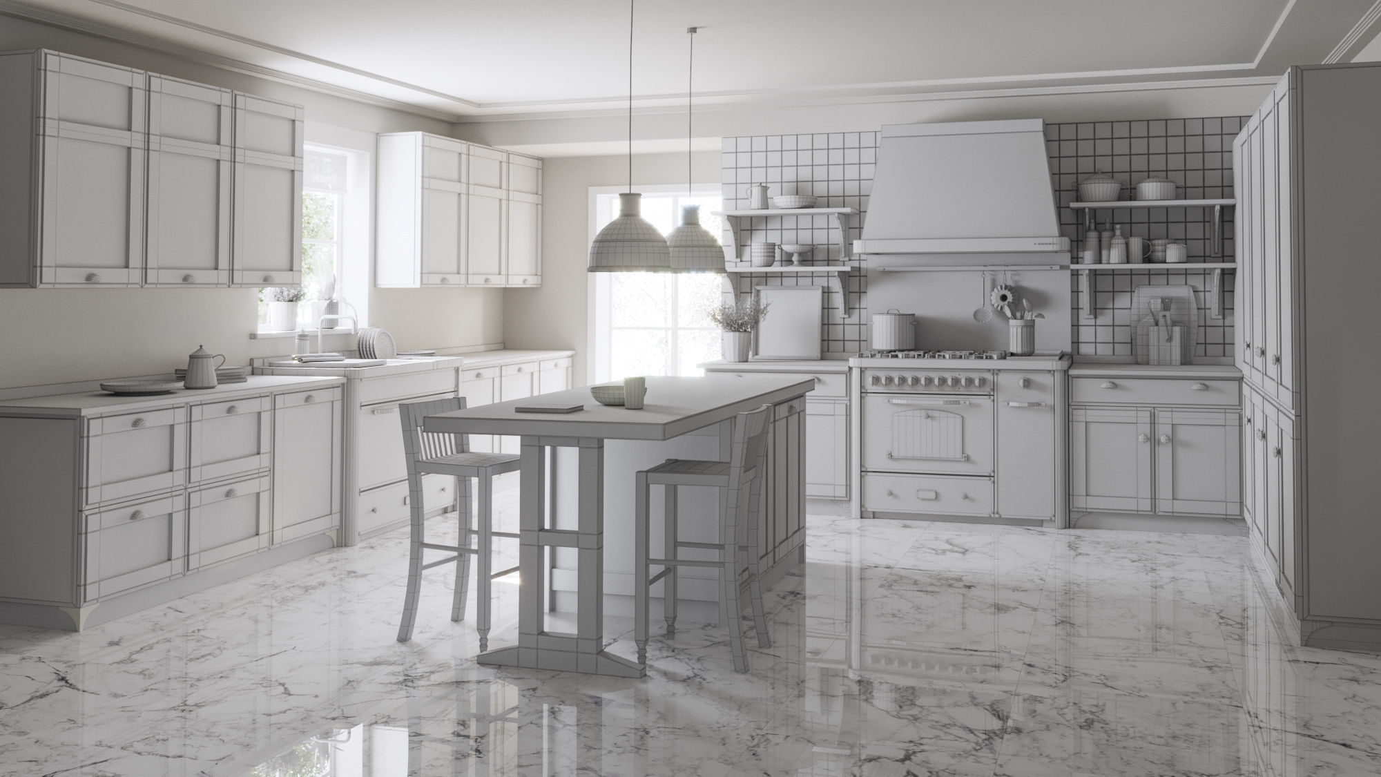 KITCHEN Scavolini 3D model_5