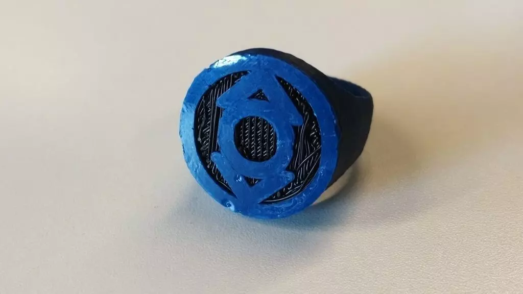 Indigo Lantern Ring for Dual Extrusion Free 3D print model_0