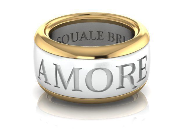 wedding ring Amore Free 3D print model