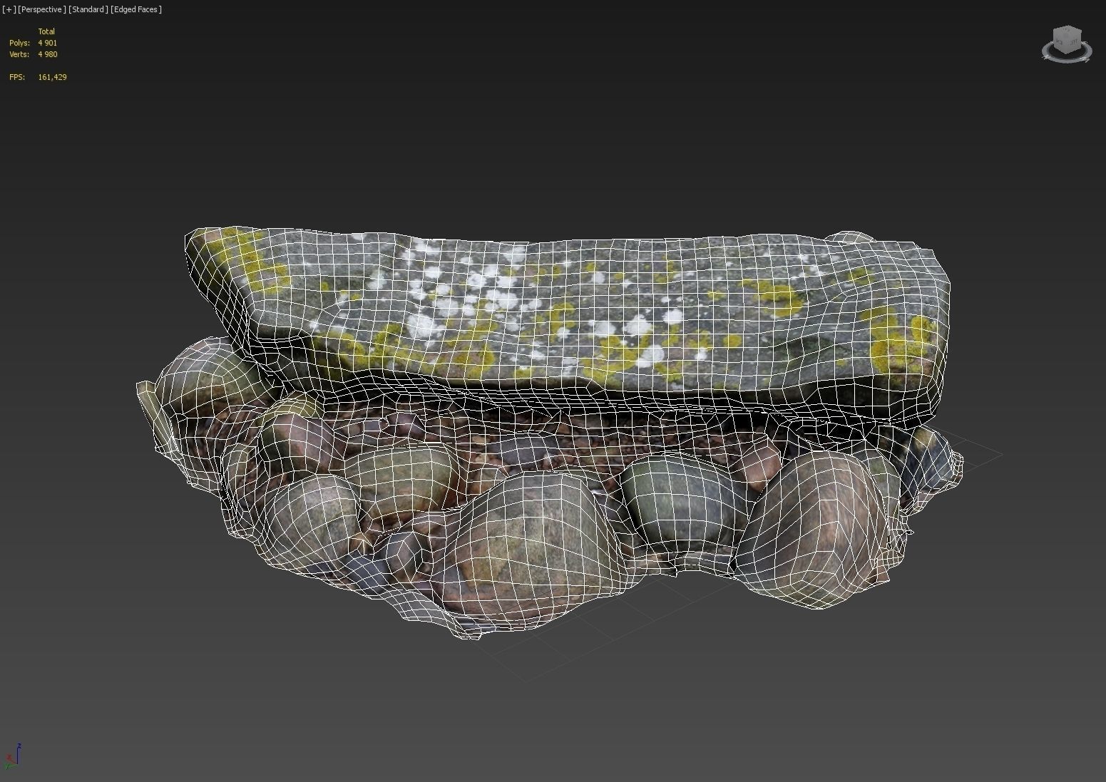 3d scanned nature stone 030 Low-poly 3D model_4