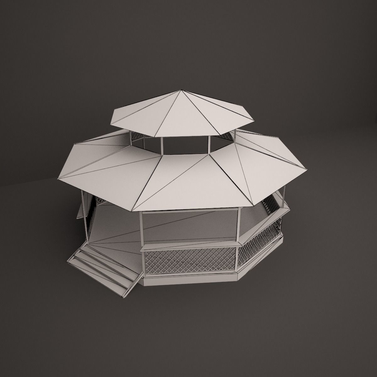 gazebo 3D model_4