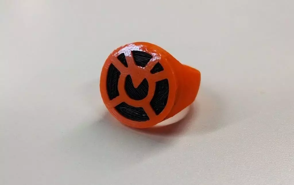 Orange Lantern Ring for Dual Extrusion Free 3D print model_0