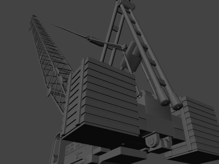 construction crane 3D model_4