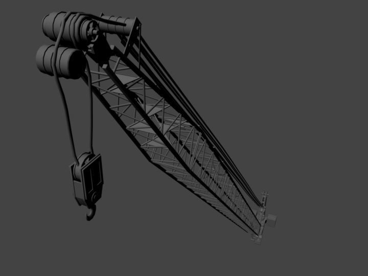 construction crane 3D model_3