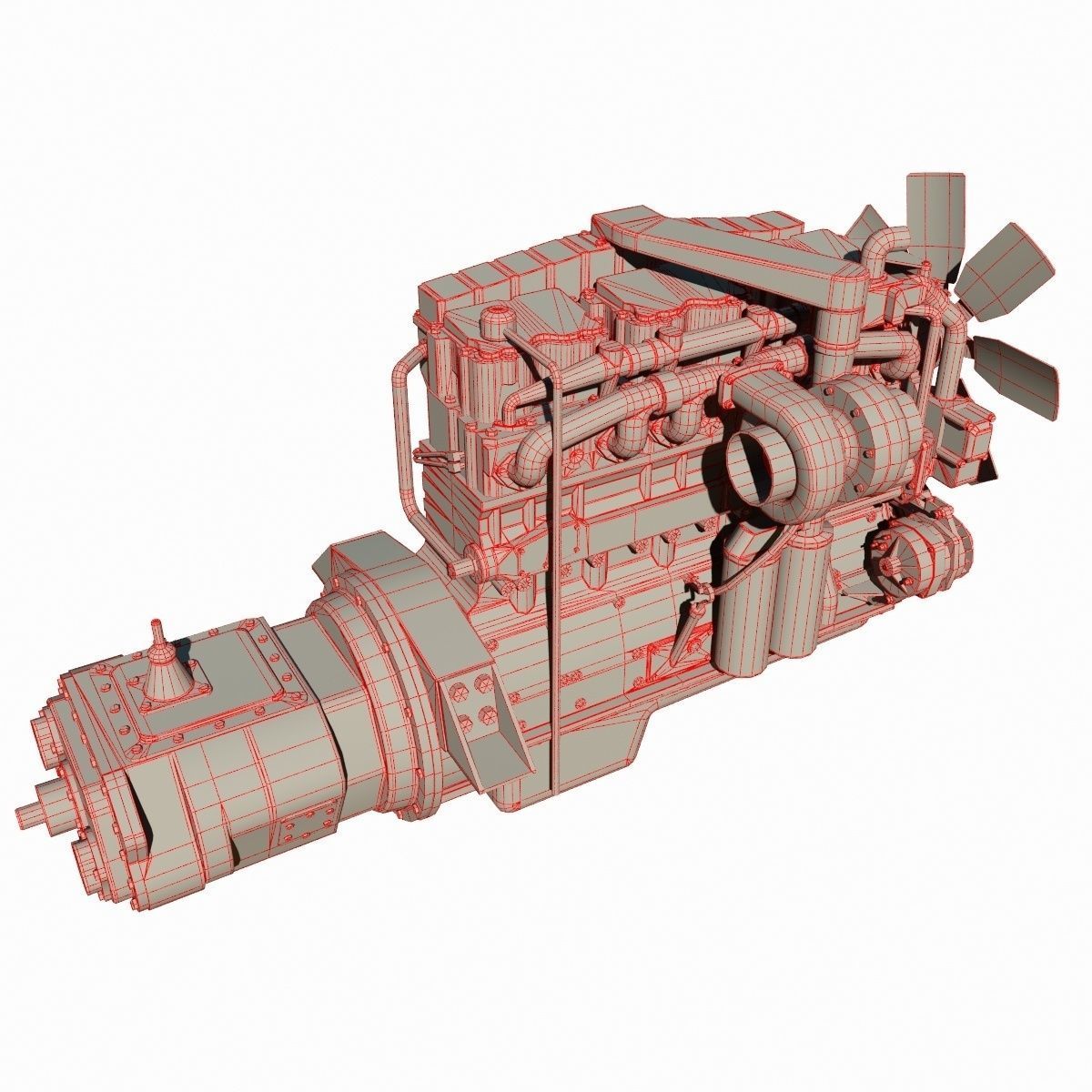 Diesel Engine 3D model_20