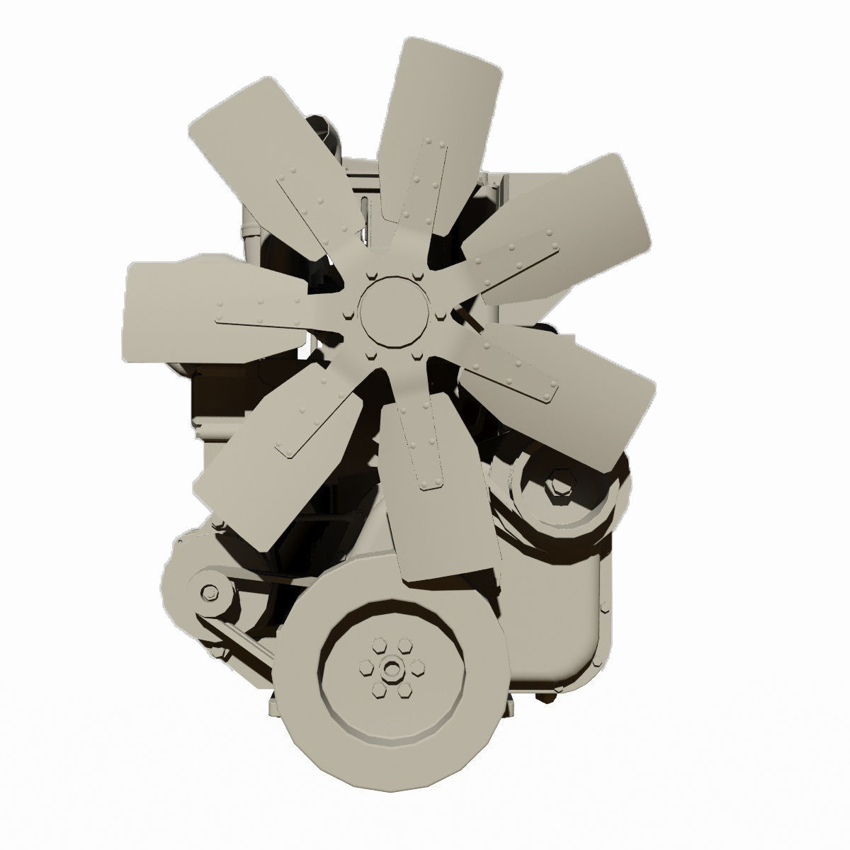 Diesel Engine 3D model_13